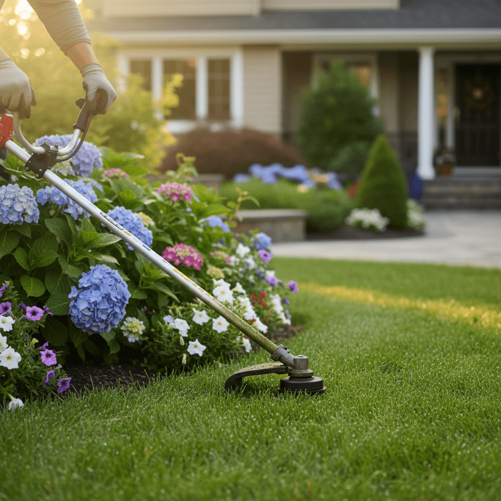 Grass trimming and edging